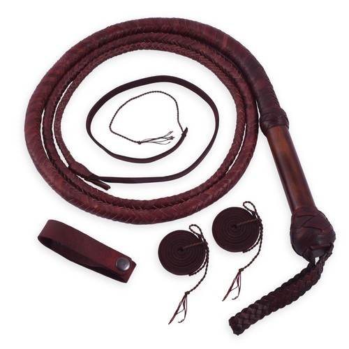 Leather bull whip 08 - leather,